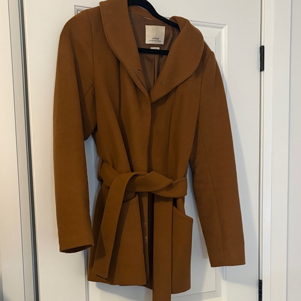 Wilfred wool/cashmere camel coat